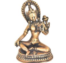 Brass Sculpture Buddhist Female Deity Statue