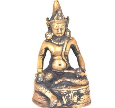 Old Tibetan Buddhism Buddhist Temple Bronze  Buddha Statue