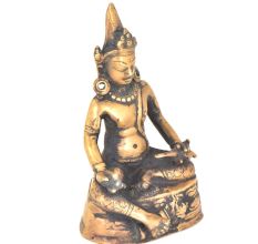 Old Tibetan Buddhism Buddhist Temple Bronze  Buddha Statue