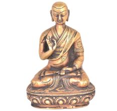 Tibet Buddhism Temple Bronze Seat lotus Statue