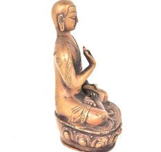 Tibet Buddhism Temple Bronze Seat lotus Statue