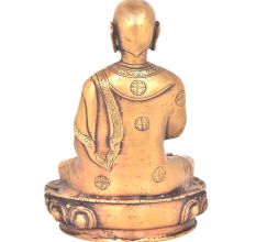 Tibet Buddhism Temple Bronze Seat lotus Statue