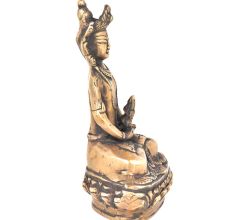 Brass Buddha Statue Deity Seated