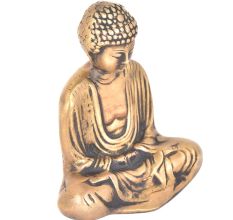 Brass Meditating Buddha Statue