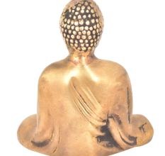 Brass Meditating Buddha Statue