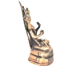 Tibetan Buddhist Manjusri Buddisattva Brass Buddha Statue