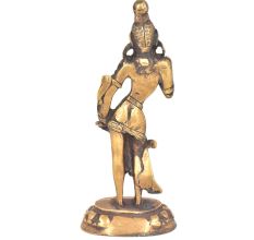 Brass Bodhisattva Tara Deity Statue