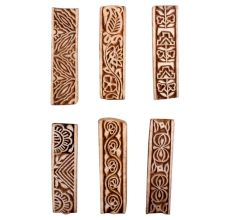 Set of 6 Piece New Mix Wooden Printing Block