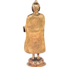 Brass Standing Buddha Statue