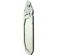 Octagonal Venetian Wall Mirror with Etched Glass Frame