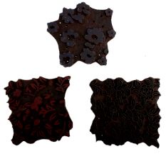 Set of 3 Piece New Wooden Printing Block