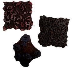 Set of 3 Piece New Wooden Printing Block
