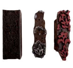 Set of 3 Piece New Wooden Printing Block