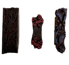 Set of 3 Piece New Wooden Printing Block