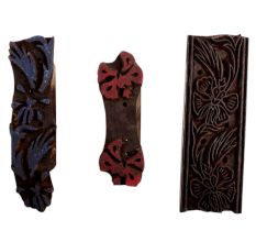 Set of 3 Piece New Wooden Printing Block