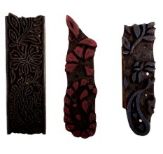 Set of 3 Piece New Wooden Printing Block