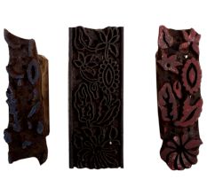 Set of 3 Piece New Wooden Printing Block