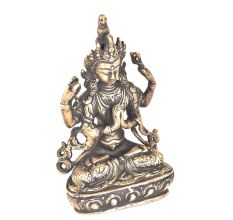 Bronze Avalokiteshvara Tibetan Lord With Four Hands