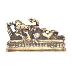 Sleeping Ganesha Statue In Brass
