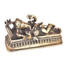 Sleeping Ganesha Statue In Brass