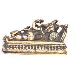 Sleeping Ganesha Statue In Brass