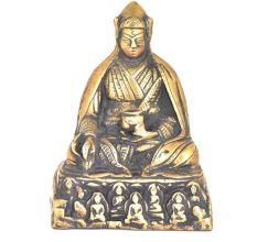 Tibetan Bronze Buddha Statue Holding Medicine Bowl