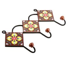 Brown Yellow Leaf Tiles Hook