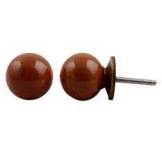 Dark Brown Knob Small