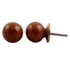 Dark Brown Knob Small