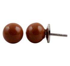 Dark Brown Knob Small