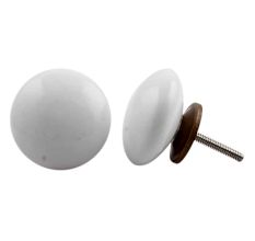 White Flat Knob Big