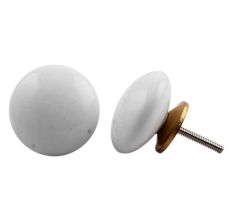 White Flat Knob Big
