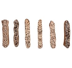 Set of 6 Piece New Mix Wooden Printing Block