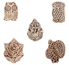 Set of 5 Piece New Mix Wooden Printing Block