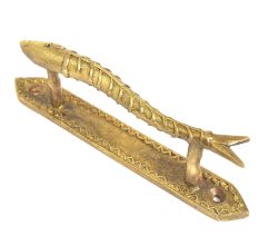 Brass Fish Handle With Fine Detailings