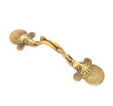 Brass 2 Faced Ganesha Handle