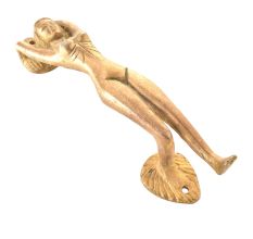 Lady Figurine Brass Door Handle