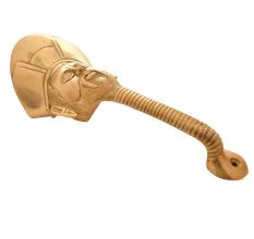 Brass Wise Man Face Door Handle