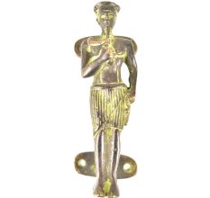 Brass Tribal Man Door Handle