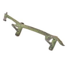 Brass Patina Horse Door Handle