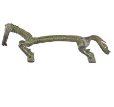 Brass Patina Horse Door Handle
