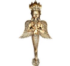 Brass Naga Serpent With Cobra Head Door Handle