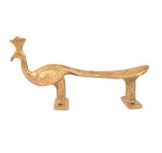 Golden Brass Peacock Door Handle