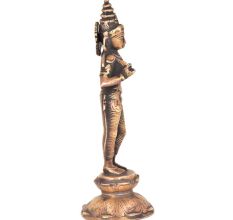Standing Goddess Parvati Brass Statue