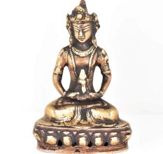 Brass Alms Bowl Buddha Statue