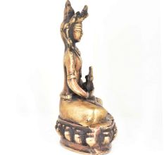Brass Alms Bowl Buddha Statue