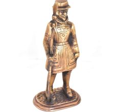 Brass Vintage British Soilder Statue