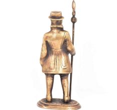 Brass Vintage British Soilder Statue