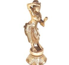 Apsara Applying Vermillion in Brass