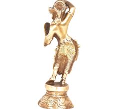Apsara Applying Vermillion in Brass